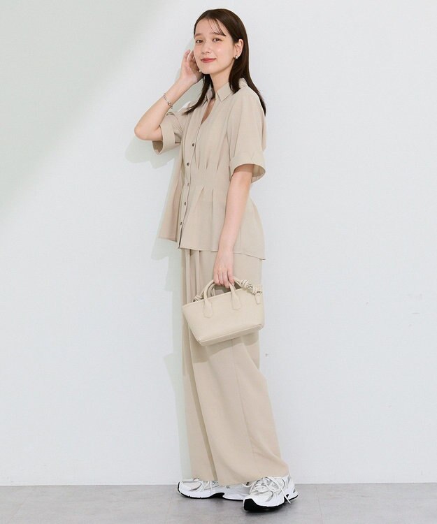 Green Parks ＳＥＴ２点　シャツパンツセットアップ Beige