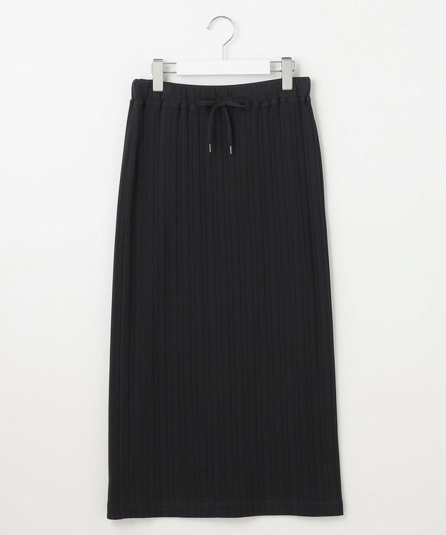 23区 【SLOW/一部店舗限定】ランダムリブフライス スカート ブラック系