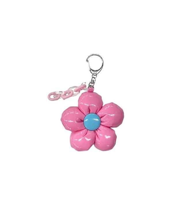 WEGO クッションフラワーキーホルダー ピンク