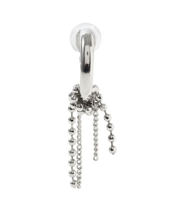 YECCA VECCA チェーンフリンジイヤリング Silver