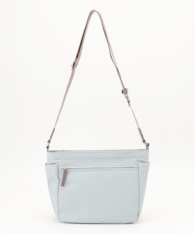 Y'SACCS ダブルタブ　トラベルショルダーバッグ ライトグレー