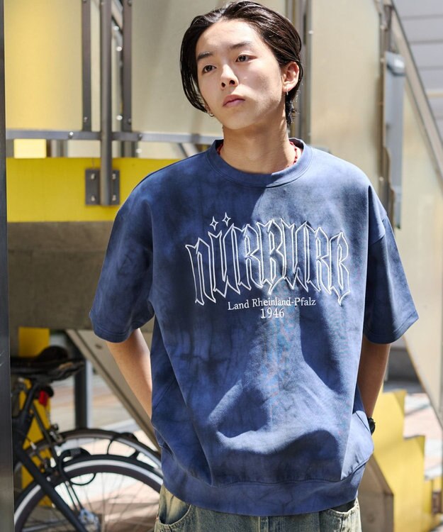 WEGO 【ユニセックス着用ITEM/MLサイズ展開】スノーパターンポンチT（SS） ブルー