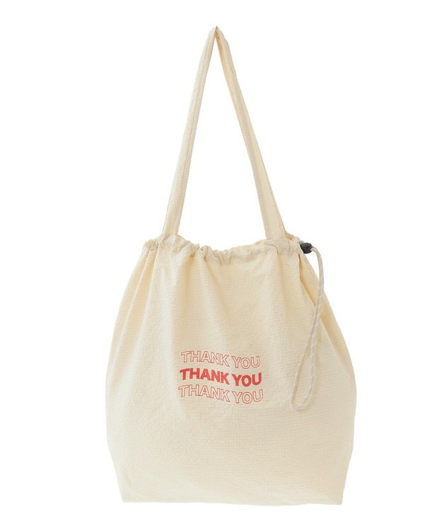 Green Parks ドロストトートバッグ Ivory