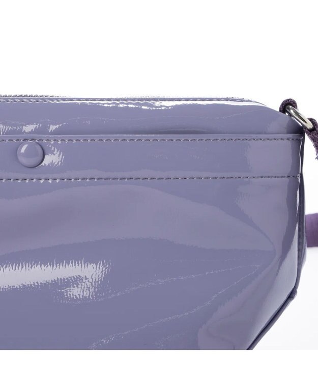 UNBILLION カシュカシュ cachecache / ソフトエナメル舟型ショルダー ラベンダー