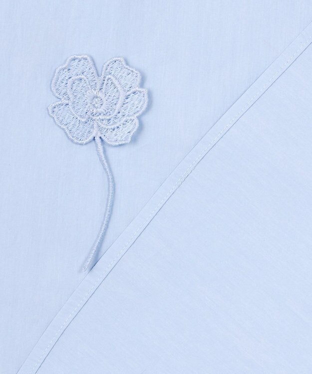 23区 【GOLD LABEL】エンブロイダリータイプライター ブラウス サックス系