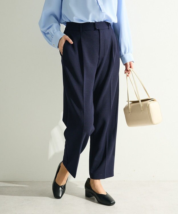 Green Parks Ｏ．きれいシルエットテーパードパンツ Navy