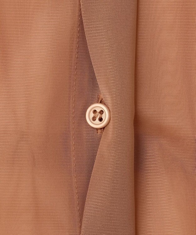 ICB L ハイゲージチュール ロングシャツ アンバーブラウン