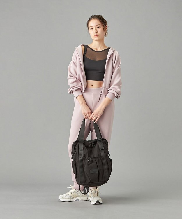 Chacott ダンボールフルジップフーディー グレイッシュローズ