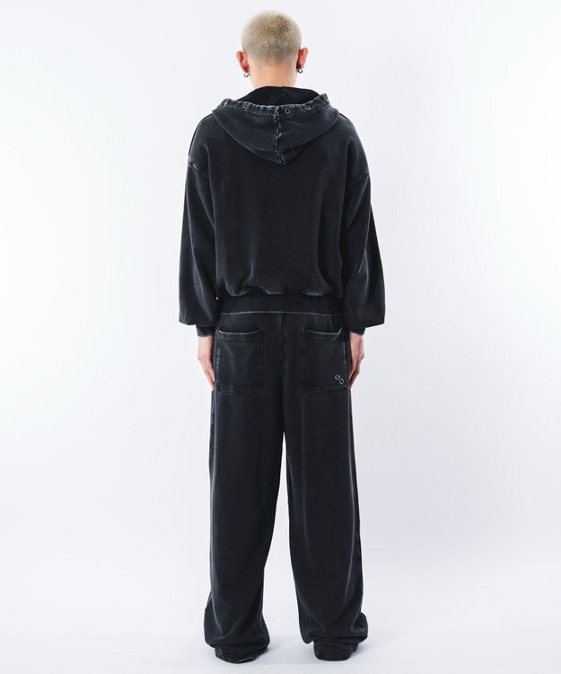 WEGO 【ユニセックス着用ITEM】ブリーチハトメZIPパーカー ブラックその他