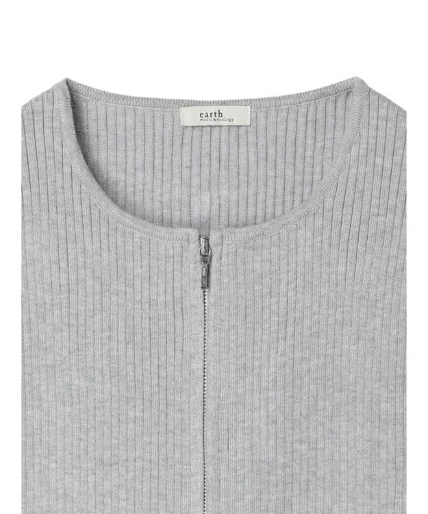 earth music&ecology ダブルジップカーディガン Gray
