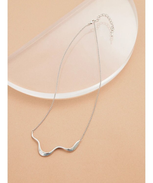 Green Parks ・ＨＡＬＦ　ＴＩＭＥ　ウェーブモチーフネックレス Silver