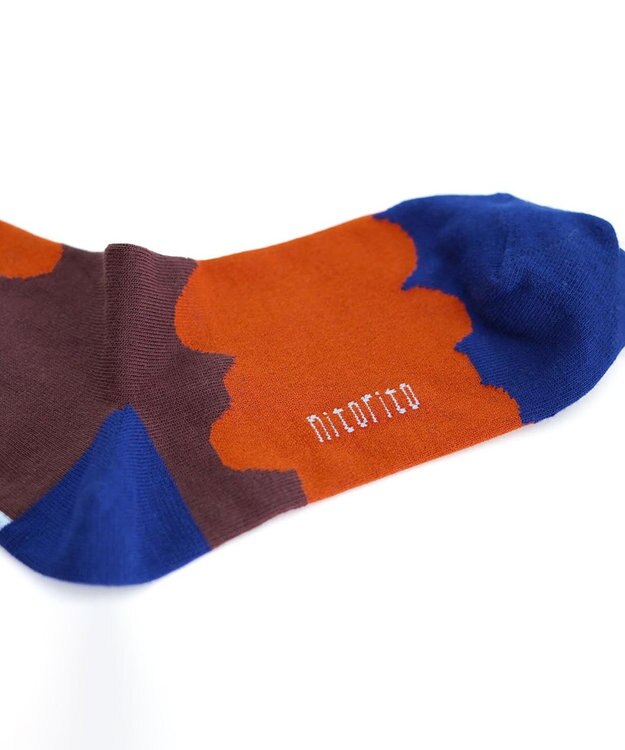 nitorito 【UNISEX】米沢オリジナル柄 ice monster 靴下 navy