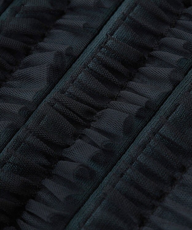 YECCA VECCA 2wayチュールフリルニット Black