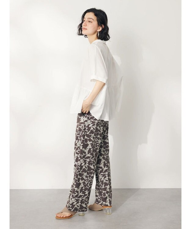 CRAFT STANDARD BOUTIQUE ペプラムブラウス Off White