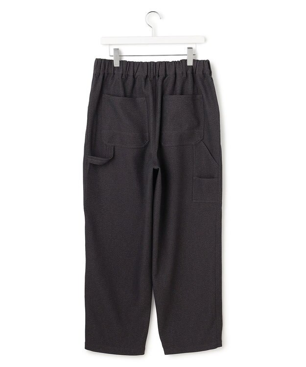 J.PRESS YORK STREET 【UNISEX】ポリエステルカルゼ ワイドペインターパンツ グレー系