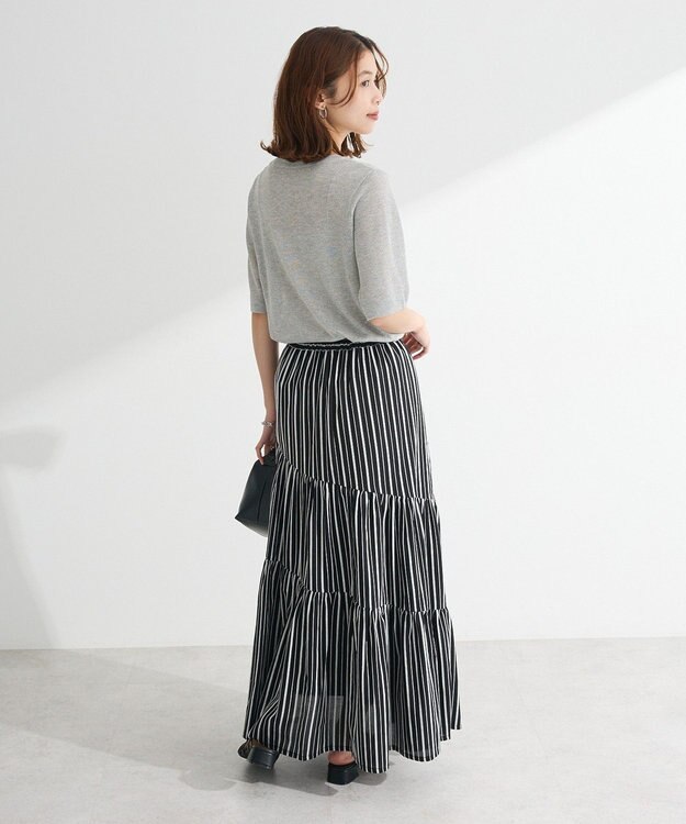 Green Parks ・Ｐｅｔｉｔ　Ｆｌｅｕｒ　ラメシアーニット Gray