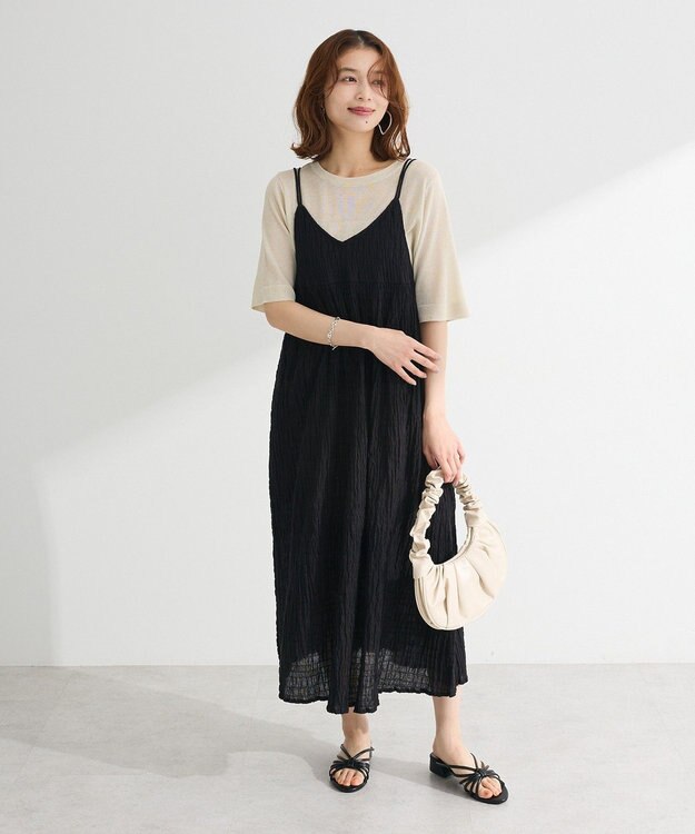 Green Parks ・Ｐｅｔｉｔ　Ｆｌｅｕｒ　ラメシアーニット Beige