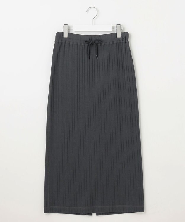 23区 【SLOW/一部店舗限定】ランダムリブフライス スカート グレー系