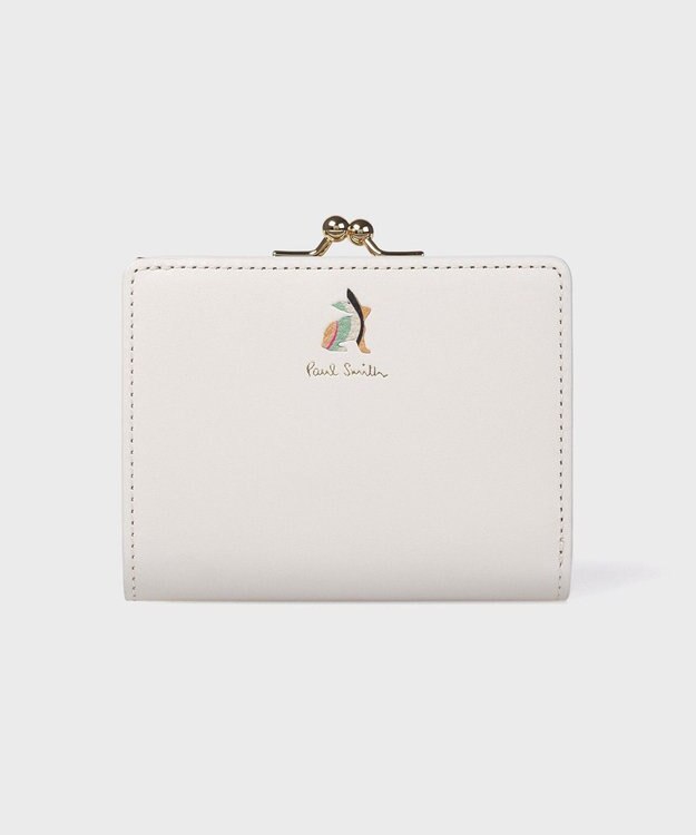 Paul Smith マーケトリースワールラビット がま口2つ折り財布 アイボリー