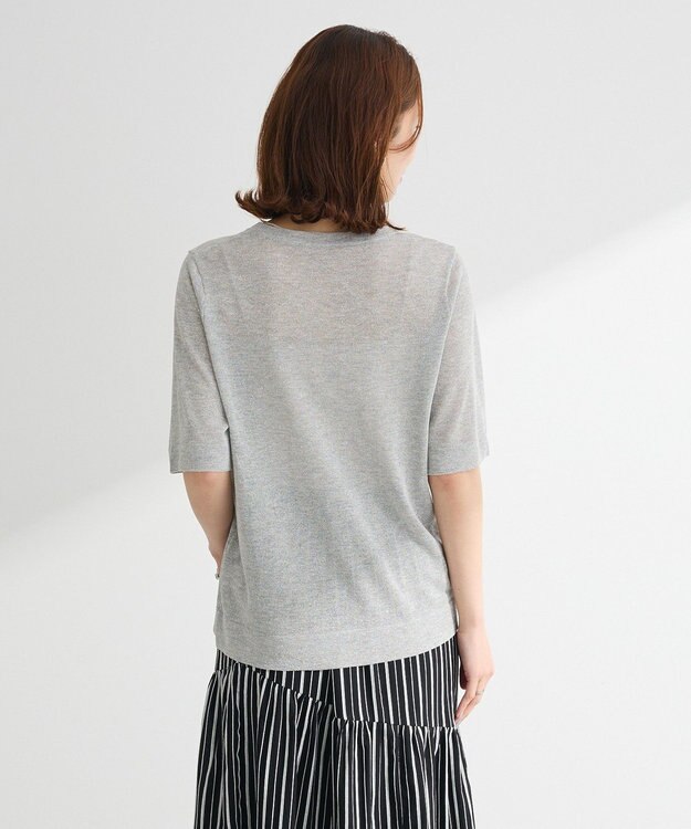 Green Parks ・Ｐｅｔｉｔ　Ｆｌｅｕｒ　ラメシアーニット Gray