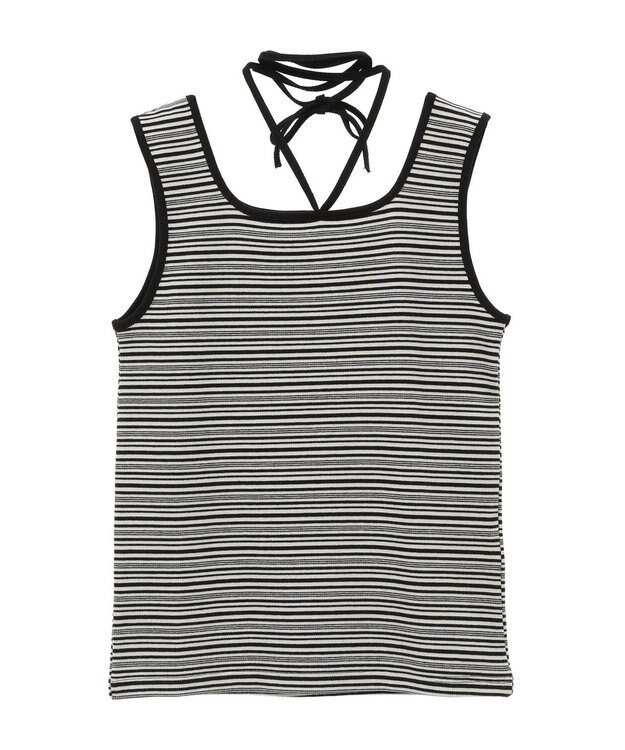 Green Parks チョーカー付きタンクトップ Border