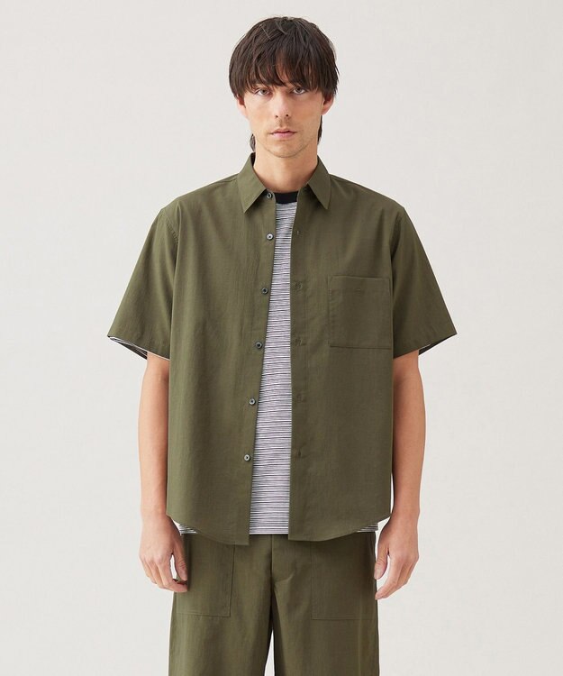 UNFILO MENS TENNEN TOUCH ポケットシャツ【ギフトにもおすすめ】 カーキ