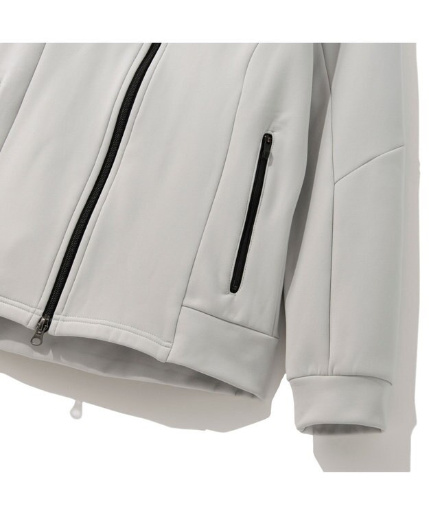 ZERO HALLIBURTON 【洗える】超軽量ブルゾン 82748 保温 ストレッチ セットアップ可能 ジャージ スウェット ゴルフ ZHG-W10b グレー