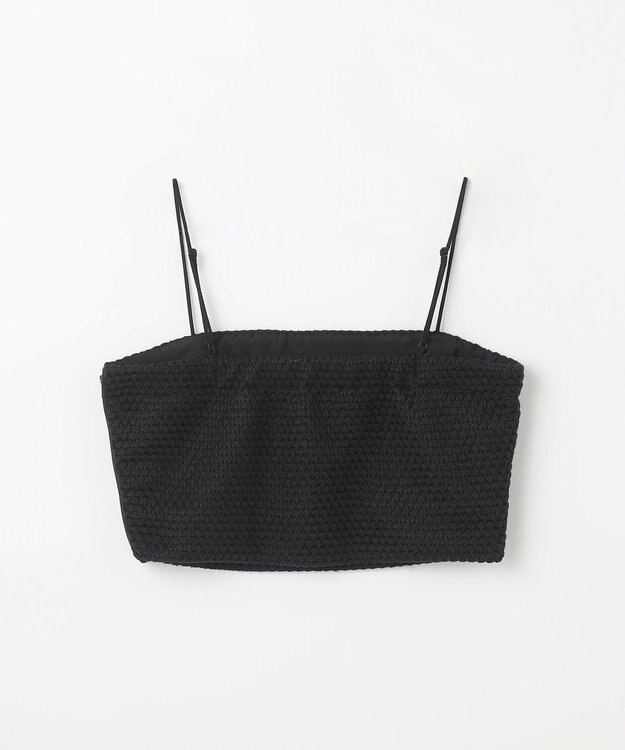 GRACE CONTINENTAL ニットライクレースビスチェ ブラック