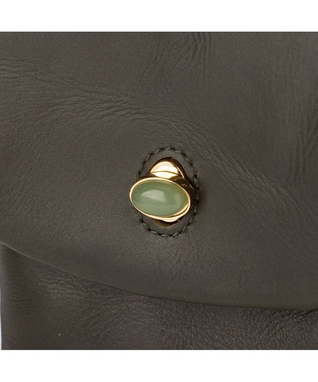 UNBILLION ペルケ perche ジェムストーンヒネリモバイルショルダー グリーン