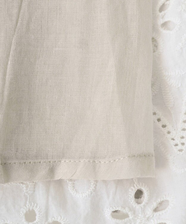 earth music&ecology シフリー刺繍スカート Ivory