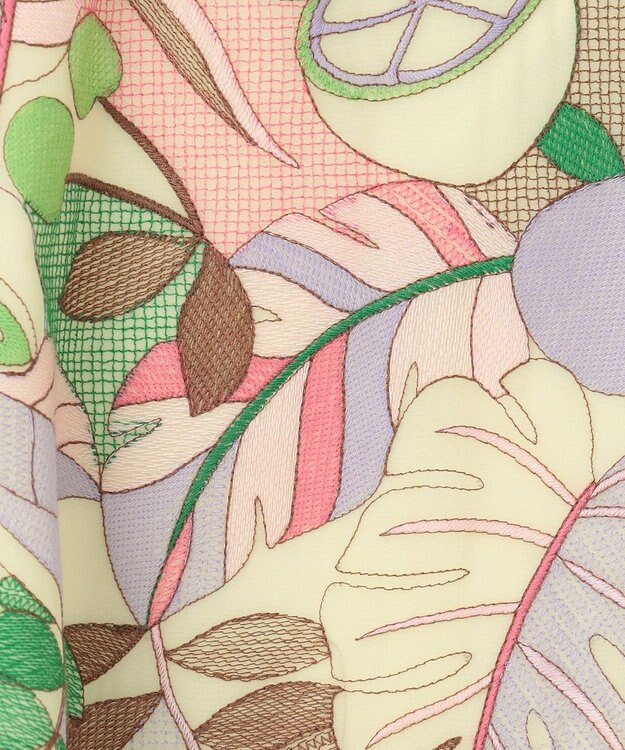 GRACE CONTINENTAL フルーツ刺繍トップ イエロー