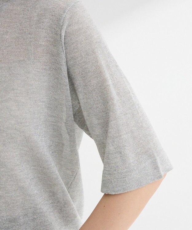 Green Parks ・Ｐｅｔｉｔ　Ｆｌｅｕｒ　ラメシアーニット Gray