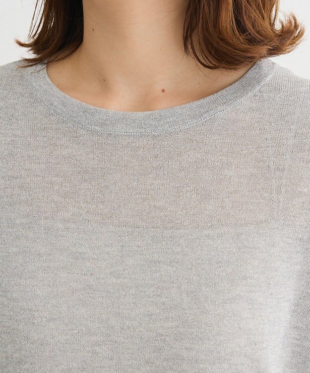 Green Parks ・Ｐｅｔｉｔ　Ｆｌｅｕｒ　ラメシアーニット Gray