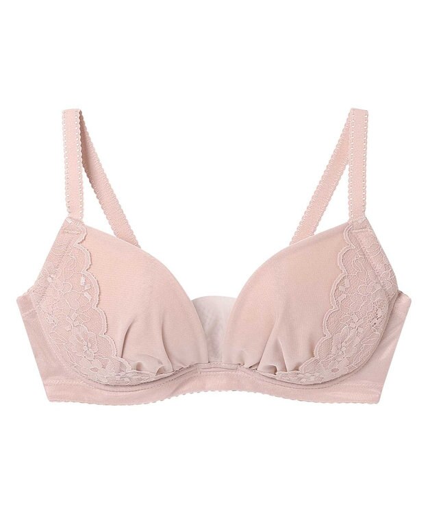 AMPHI ブラジャー バストをコンパクトに見せる ラクなつけごこち A～Gカップまで対応 大きいサイズ 【小さく見せるブラ】 ブラ BOG305 アンフィ／ワコール ベージュ