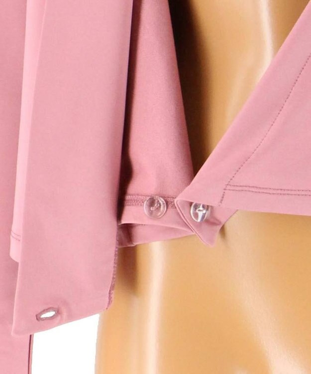 San-ai Resort（三愛水着楽園） 【SALE】【Coral veil】【UPF50＋】裏起毛ベア天　温かトラベル羽織 ショート丈 F ピンク