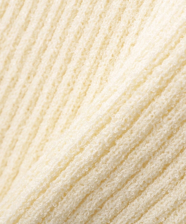 earth music&ecology クルーネックニットベスト Ivory