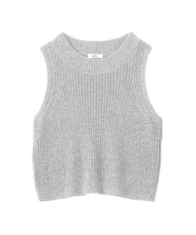 earth music&ecology クルーネックニットベスト Gray