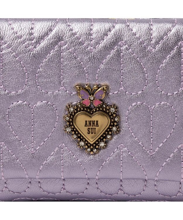 ANNA SUI ドリーミー 口金二つ折り財布 パープル
