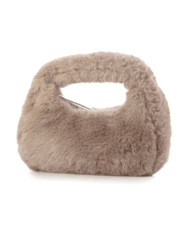 UNBILLION カシュカシュ cachecache / フェイクファー2wayハンドルミニバッグ ベージュ