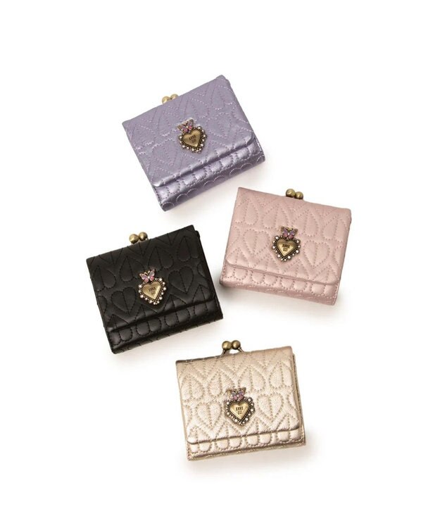 ANNA SUI ドリーミー 口金二つ折り財布 パープル