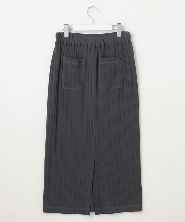 23区 【SLOW/一部店舗限定】ランダムリブフライス スカート グレー系