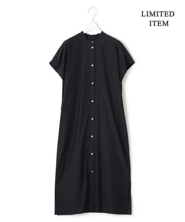 ICB 【WEB限定・洗える】 バンドカラーワンピース ブラック系