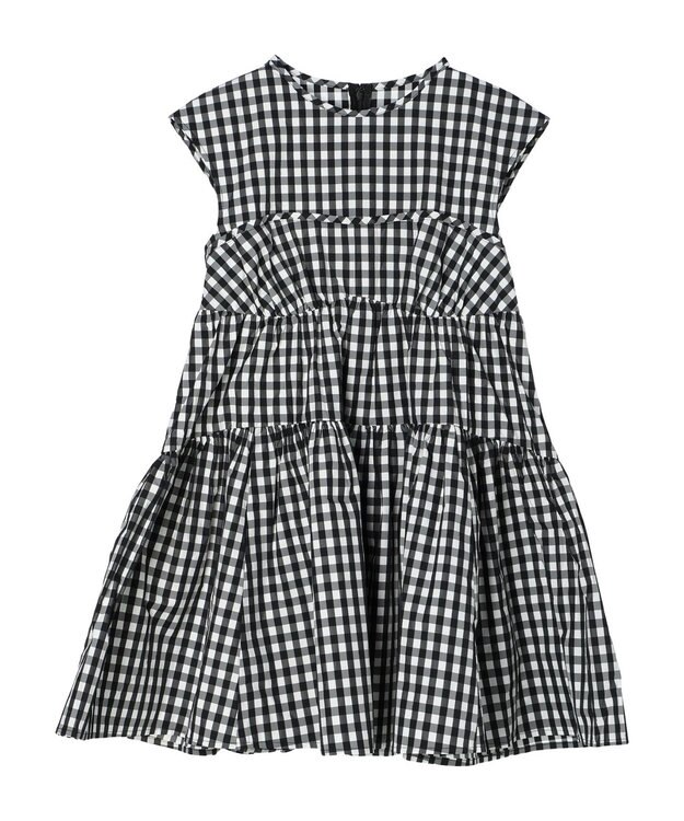 Green Parks コルセット風ミニワンピースⅡ Gingham Check