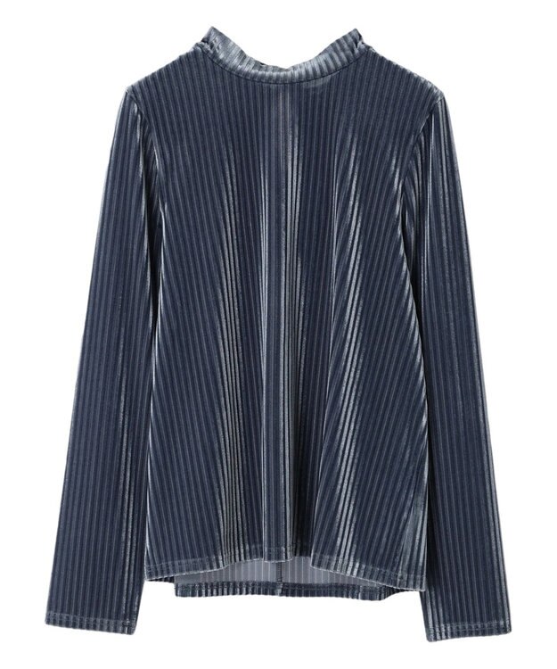 Green Parks ・ＳＵＧＡＲ　ＳＰＯＯＮ　ベロアストライプハイネック Blue