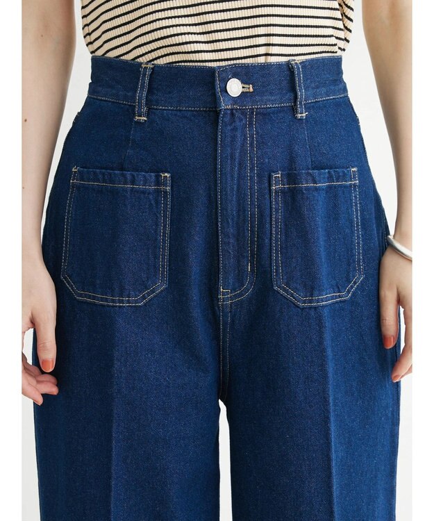 Green Parks ・ＥＬＥＮＣＡＲＥ　ＤＵＥ　デニムワイドパンツ Indigo