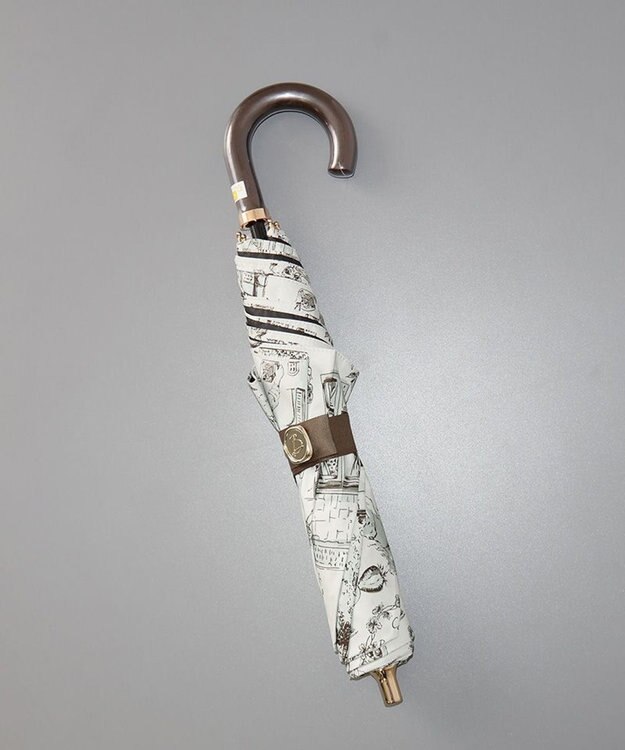 AURORA 【 Beaurance （ビューランス）】サマーシールド プリント夢が棲む場所　晴雨兼用傘（折りたたみ傘） ミントグリーン