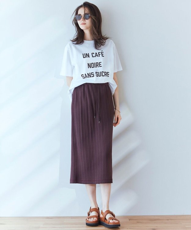 23区 【SLOW/洗える】ロゴ Tシャツ ホワイト系