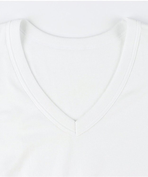 WACOAL MEN インナーシャツ 【2枚組】 3分袖 半袖 綿100%(本体) 伸縮性 肌着 下着 インナー 白 メンズ GL3500 /ブロス バイ ワコールメン ホワイト