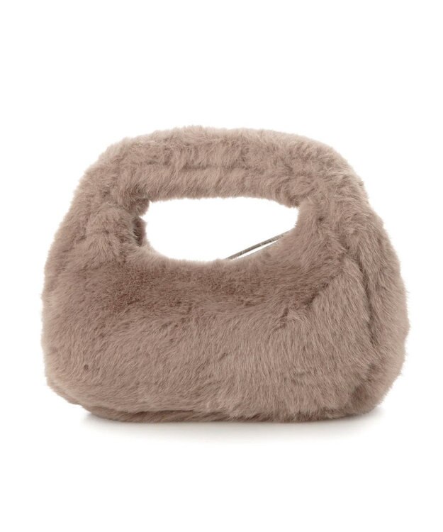 UNBILLION カシュカシュ cachecache / フェイクファー2wayハンドルミニバッグ ベージュ