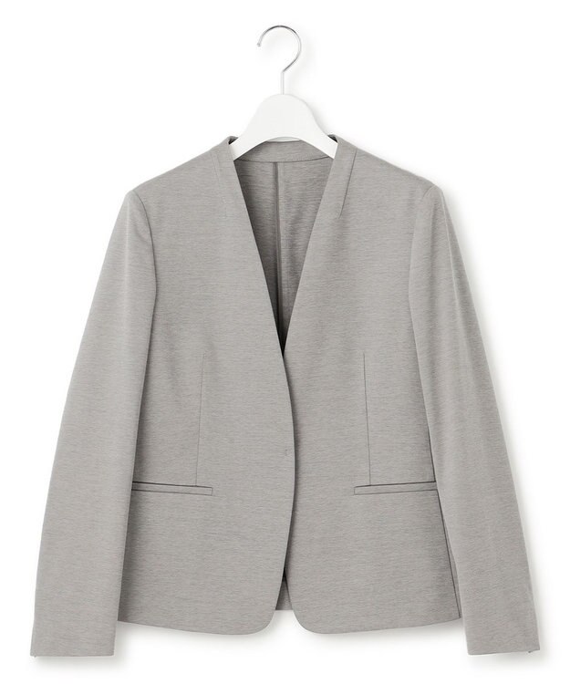 23区 S 【セットアップ対応】モクロディ ノーカラージャケット グレー系